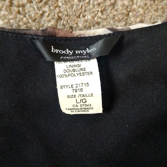 Brody Myles Made In Canada Sleeveless Size Large Lined Polyester Top‎ - Picture 6 of 7